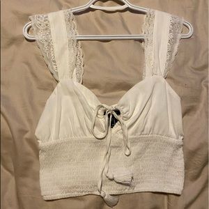 Cottage core chic crop top